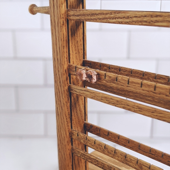 Kate spade peach & gold gumdrop post stud earrings - Picture 2 of 5